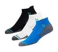 BAMBOS Bamboo Socks Men Running Trainer Sports Ankle Socks Women, Pack of 3 (Size UK 3-5, Multicoloured)