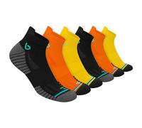 BAMBOS Bamboo Socks Men Running Trainer Sports Ankle Socks Women, Pack of 6 (Size UK 12-14, Multicoloured)