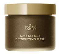 BAMBU EARTH Dead Sea Detoxifying Mud Mask for Face - Deep Cleansing Skincare with Essential Oils & Minerals - Draws Out Impurities, Tightens Skin, Reduces Pores for Healthier Complexion - 3.2 oz net