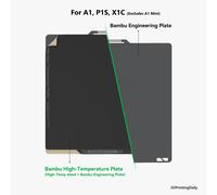 Bambu Lab High Temperature/Smooth PEI Engineering For A1, P1 & X1 - FAP002+3