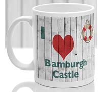 Bamburgh Castle Mug, Gift to Remember Northumberland, Ideal Present,Custom Design.