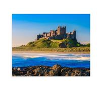 Bamburgh Castle, North East Coast of England,Jigsaw Puzzles For Adults 1000 Piece DIY Puzzles Difficult Puzzles Kids S Educational Toy Gift Classic Puzzle Games 75 * 50cm