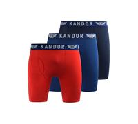 Bambuso Boxer Shorts (Pack Of 3) Kandor Blue L