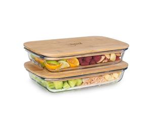 Bambuswald 2x flat cold cuts box, 1.6L