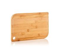 bambuswald Ecological Bamboo Cutting Board in S to XL with drip Groove from Bambuswald - Professional & 100% Environmentally Friendly Kitchen Board for Meat, Vegetables and Cheese | Medium
