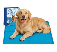 Bamda Dog Cooling Mat 120 x 75cm, GRS Certified- Upgrade Materials- Non-Toxic Solid Gel, Self Cools mat for dogs, Fast Cooling Relief in Hot Summer, Cool Blanket Great for Keeping Pet Cool 【XL】