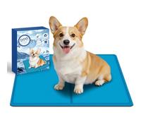 Bamda Dog Cooling Mat 65 x 50cm, GRS Certified- Upgrade Materials- Non-Toxic Solid Gel, Self Cools mat for dogs, Fast Cooling Relief in Hot Summer, Cool Blanket Great for Keeping Pet Cool 【M】