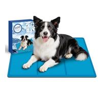 Bamda Dog Cooling Mat 90 x 50cm, GRS Certified- Upgrade Materials- Non-Toxic Solid Gel, Self Cools mat for dogs, Fast Cooling Relief in Hot Summer, Cool Blanket Great for Keeping Pet Cool 【L】