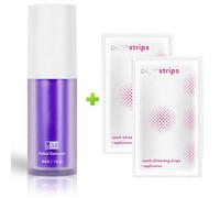 BAMEEY v34 purple toothpaste, Tooth Stain Removal, v34 Toothpaste serum, Colour Correcting Tooth Stains with Teeth Whitening Strips, teeth whitening strip,2x premium teeth whitening strips included