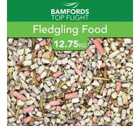Bamfords Top Flight Fledgling Food 12.75kg - Premium Husk-Free Wild Bird Mix with Mealworms, Suet Pellets & Sunflower Hearts - High-Energy, Easy-to-Digest Blend for Young Birds