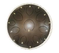 BAMFY 14 Inch 15 Note Steel Tongue Drum Rain Drum Percussion Instrument Music Education Hand Pan Drum With Ultra Wide Range, Carry Bag, Drumsticks for Yoga, Mind Healing(B)