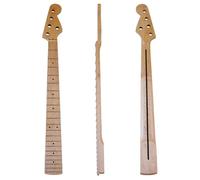 BAMFY 21 Fret Maple Head Fretboard Electric Guitar Neck Accessories Baritone Guitar Neck, Jazz Bass Neck Paddle Head Unfinished Parts Replacement
