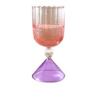 BAMFY Colored Wine Glasses, Crystal Unique Red Wine Glasses for White Wine, Red Wine, or Cocktails Goblet for Party Bars Vintage Decor (Color : E)