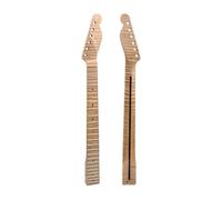 BAMFY Electric Guitar Neck 21 Fret Paddle Head Fretboard Maple Neck Unfinished Replacement Baritone Guitar Neck, Jazz Bass Neck