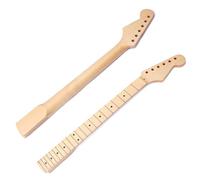BAMFY Electric Guitar Neck Maple Fretboard 22 Fret Baritone Guitar Neck Accessories, Jazz Bass Neck Parts Replacement Scalloped Guitar Neck