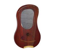 BAMFY Lyre Harp 10,15 Strings Classic Lap Harp Portable Solid Wood Musical Instrument for Beginner with Gig Bag Tuning Wrench Replacement Strings(10 chords,Light Original sound)