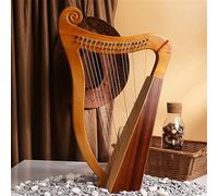 BAMFY Lyre Harp 15,19 String Stand Traditional Musical Instrument Professional Lap Harp with Tuning Wrench, Spare String, Black Gig Bag and Picks(19 Tones - Log Color Gift Pack)