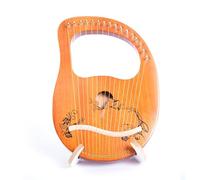 BAMFY Lyre Harp 16,19 Strings Traditional Professional Instrument Lap Harp Solid Wood for Musical Enthusiast with Black Gig Bag, Tuning Wrench, Replace String(16 string I)