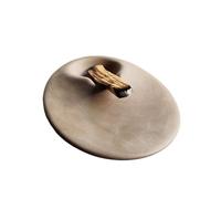 BAMFY Palo Santo Sticks Holder Modern Sage Holder for Burning Ash Catcher Smudge Bowl Ceramic Scent Wood Stand for Meditation Gift Aromatherapy(Grey)