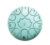 BAMFY Steel Tongue Drum 6 Inch 11 Note Hand Pan Music Education Chakra Drum With Soft Bag, Drumsticks, Sticks for Zen, Meditation, Entertainment, Sound Healing(Blue)