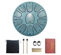 BAMFY Steel Tongue Drum 6 Notes 11 Inches Musical Percussion Instruments Hand Pan Drum for Adult, Kids Beginner Meditation Concert Yoga Chakra Drum(D)