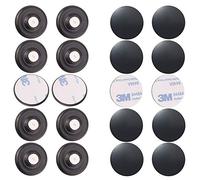 BAMI-LEE House 10 Pairs Decorative Magnetic Key Holder (Black, Diameter 3cm/1.2inch, Metal, Plastic, Round, Modern) - 20 Pieces