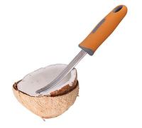 BAMI-LEE House 2 piece Coconut Meat Remover, Coconut Meat Scraper, Durable Non-slip Silicone Handle Stainless Steel Coconut Tool
