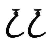 BAMI-LEE House Banana Hanger,360 Degree Free Rotation,Under Cabinet Hook for Bananas or Kitchen Items,Fixed Base and Removable Hook,Keep Bananas Fresh (Black)