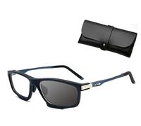 Bamideo Sports Color-Changing Multi-focal Reading Glasses, Aluminum Magnesium Reading Glasses, Anti-Blue Light Presbyopia Glasses, Clear Focus Auto Adjusting Glasses (Sand black, 1.5)