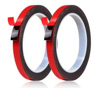 Bamily 2 Rolls Double Sided Tape 10mmX5m, Heavy Duty Foam Mounting Tape Temperature Resistant, Double Sided Sticky Pads for Home, Car, Office,Indoor & Outdoor