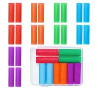 Bamily 20 Pcs Aligner Chewies, Silicone Chompers Aligner Tray Seaters Mix Colors with Storage Box, for Invisalign & Orthodontic Teeth Straightening