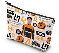 Bamily Cosmetic Bag Racing Fans Formula 1, Cotton Canvas Zipper Pouch Bag F1 Merchandise, Racing Lover Gifts Makeup Bag for Storage for Small Items