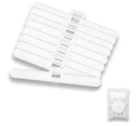 Bamily Vertical Blind Hangers for Vertical Blinds Slats - Slat Hangers, 30PCS White 82mm PVC Weights, Universal Spare Parts for Blind Repair Replacement