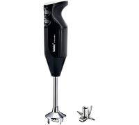 Bamix ONE Black Hand Held Stick Blender with multi-purpose stainless steel blade 160 Watts 2 Speeds, Made in Switzerland Hand Held Food Processor Heavy Duty AC Balanced Motor Smooth Quiet Operation