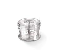 bamix Vorgeschlagener Wert Grinder Accessory for all Stick Blenders with an Output of Less Than 250 watts, Chopper Attachment for Grinding, Stainless Steel Double Blade, Transparent