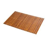 BAMJIUHAO Strand Woven Bamboo Bath Mat Bathroom Rugs Floor Wood Shower Bathtub Waterproof Non Slip Accessories 16x24 Inch Easy to Clean, Suitable for Outdoor, Light Brown Color, 1 pc