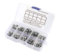 Bamjour 100pcs M7 Coiled Wire Thread Repair Insert Set - Stainless Steel Screw Sleeve for Enhanced Connection Strength in Low Strength Materials