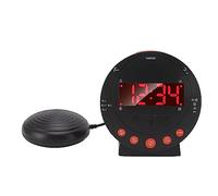 Bamjour 110dB Super Loud Vibration Alarm Clock - Ideal for Hard Sleepers, Featuring a Red Flash and Super Strong Vibration.