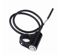 Bamjour 22mm Universal Motorcycle Handlebar Mount Switch - Automatic and ON/OFF Button for Headlights & Horns (Type B self-locking button with light)