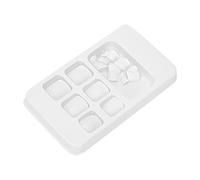 Bamjour 24 Pcs Color False Toe Nails Short Fake Toenails for Women Girls - Premium ABS Material, Easy to Apply, for Parties and Daily Use (#1)