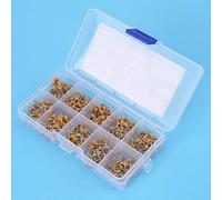 Bamjour 500pcs Monolithic Ceramic Capacitor Assorted Kit - 10 Values 50V 10PF-680PF - High Capacitance & Compact Design for Electronics - Convenient Storage Box with Label
