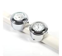 Bamjour 7/8" " Motorcycle Handlebar Mount Clock & Dial Watch -, Shock, Luminous Display