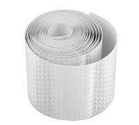 Bamjour Bikes Frame Tape, Sticker for Bikess Tape Reflective Stickers Reflective Reflectors Trailers Safety Adhesive (Silver)