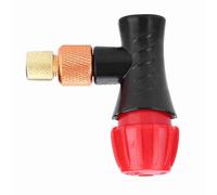 Bamjour Co2 Bike Tire Inflator, Aluminum Alloy Galvanized Mountain Road Bike Bicycle Adapter Pump Portable Air Inflator Tire Dual Head Valve With an Adjustable Air Nozzle Design