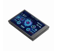 Bamjour Computer Temp Monitor, 3.5in LCD Computer Temp Monitor, IPS Full View Pc Temperature Display with Your Pc and Includes a Stepless Brightness Adjustment Feature Screen For For (Black)