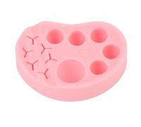 Bamjour Eyelash Lift Palette, Multifunctional Lash Lift Brow Lamination Palette Silicone Eyelash Silicone with Tweezers Slots Makeup DIY Tint Mixing (Pink)