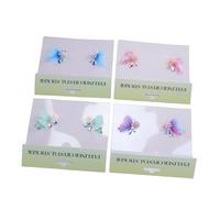 Bamjour Fairy Wing Face Stickers Eye Makeup Gems Sparkling Rhinestone Stickers with Acrylic Design for Party Stage Performance