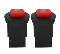 Bamjour Hazard Light Switch, Hazard Light Switch Button Double Flash Warning Controller Button Signal Double Flash Traffic for Motorcycle Motorbike Scooter