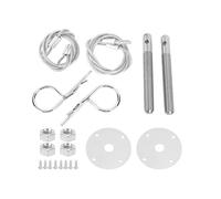 Bamjour Hood Pins Kit For Car, Engine Hood Pin Plate Lock Kit Car Modified Accessory For Race For Most Vehicle
