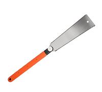 Bamjour Japanese Pull Saw, 10 Inch Alloy Steel Double Sided Woodworking Saw Long Handle Manual Handsaw Tool Accessory Hand Flush Cut for Hardwoods, Softwoods